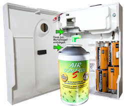 Zeige Details für KOMO Air Control Spender SET gegen Fliegen, Stechmücken, Fluginsekten. Bild von KOMO Air Control Spender SET gegen Fliegen, Stechmücken, Fluginsekten.